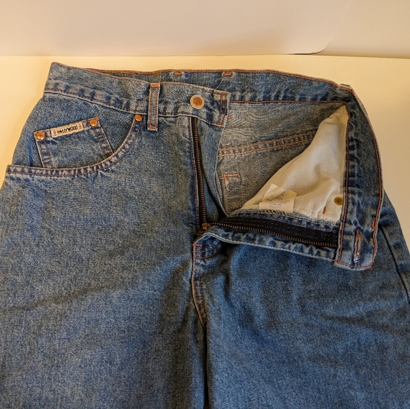 Vintage Hollywood Women's Size 27 100% Cotton Denim Jeans with Flower Pa… - Picture 8 of 15